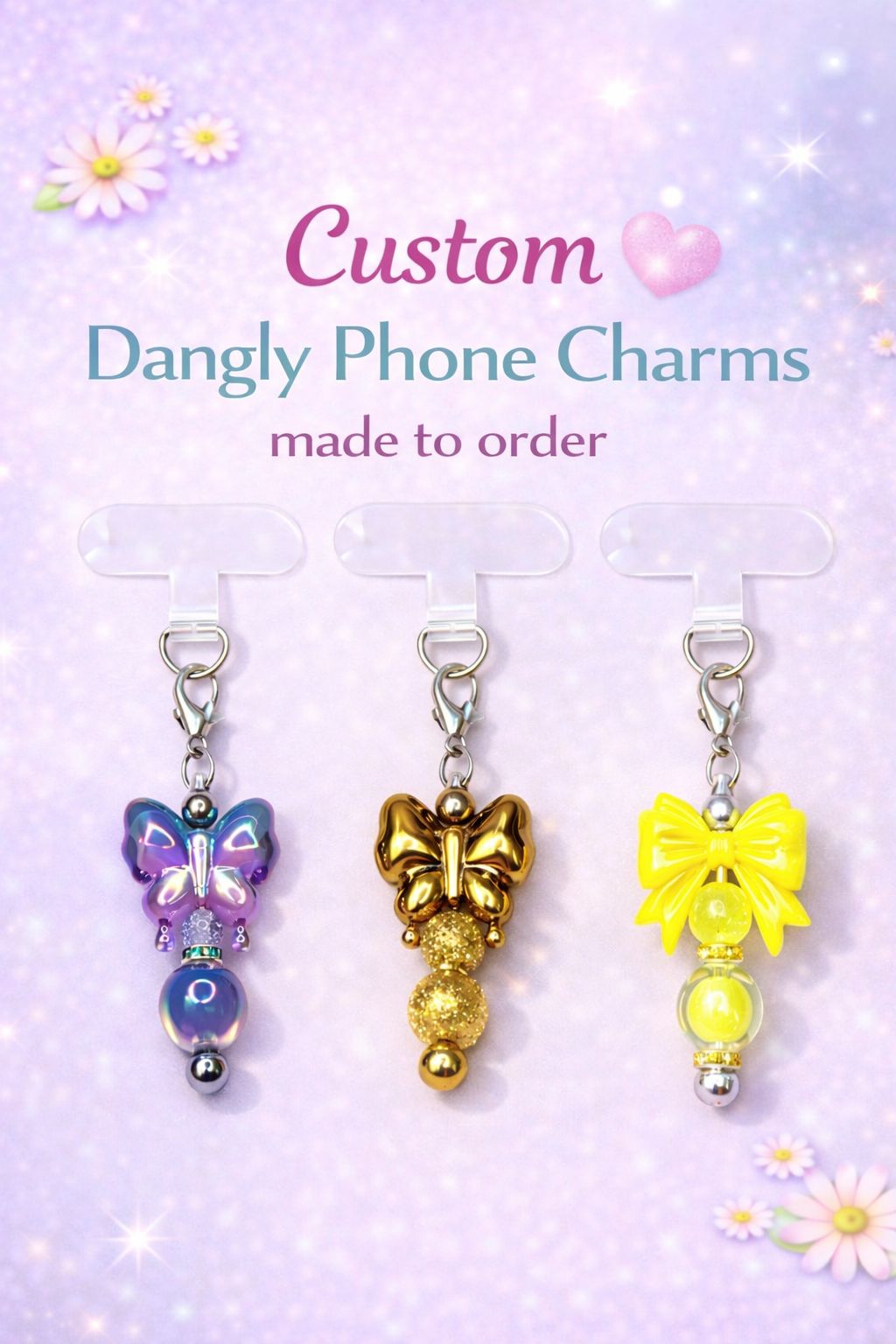 Custom Dangly Phone Charms – Made to Order