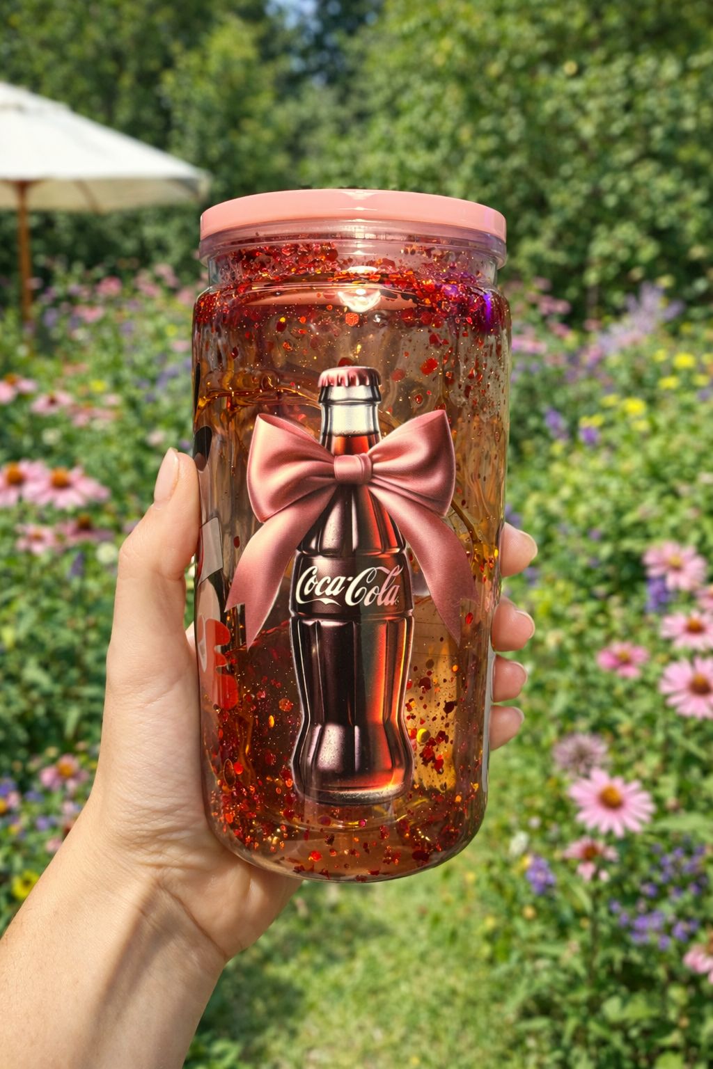 16oz Drip Globe with Coca Cola Bow Wrap