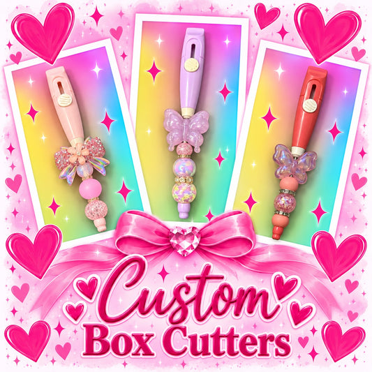 Personalised Custom Beaded Box Cutter/Opener – Made to Order