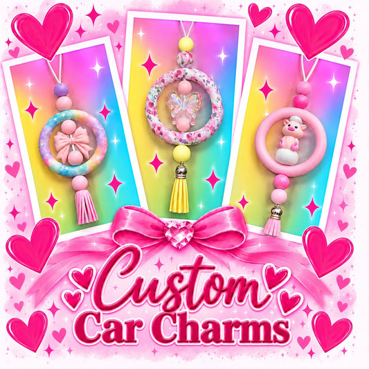 Custom Beaded Car Charms – Made to Order