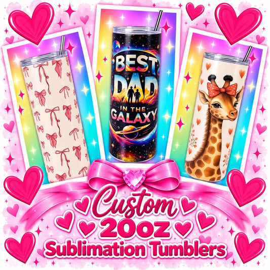 Custom Sublimation 20oz Tumblers – Made to Order