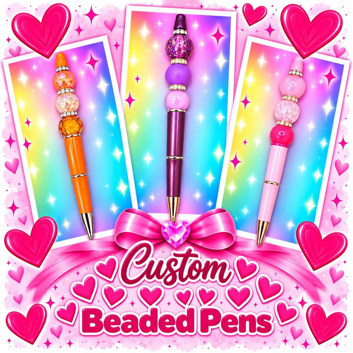 Custom Beaded Pens – Made to Order
