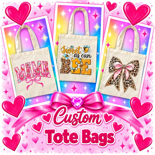 Custom Sublimation Tote Bags – Made to Order