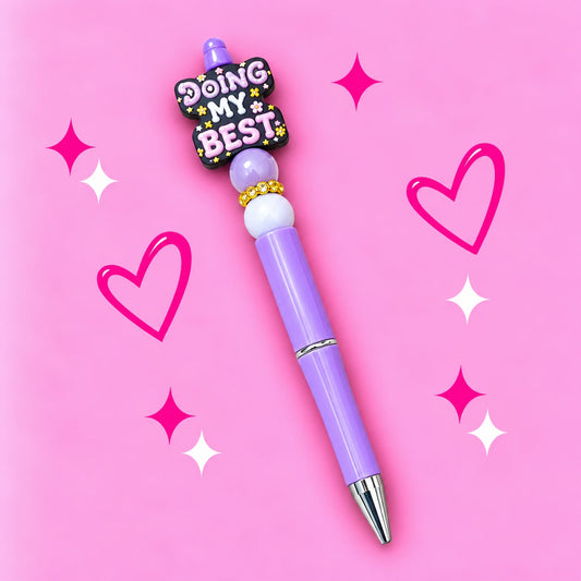 Purple "Doing My Best" Focal Pen