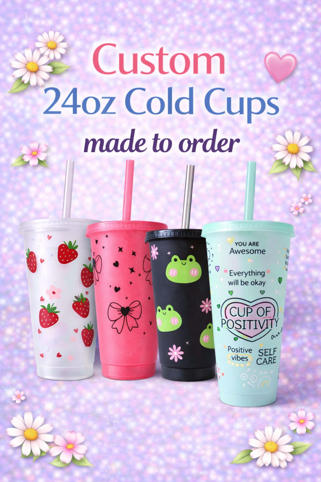 24oz Custom Cold Cup – Made to Order